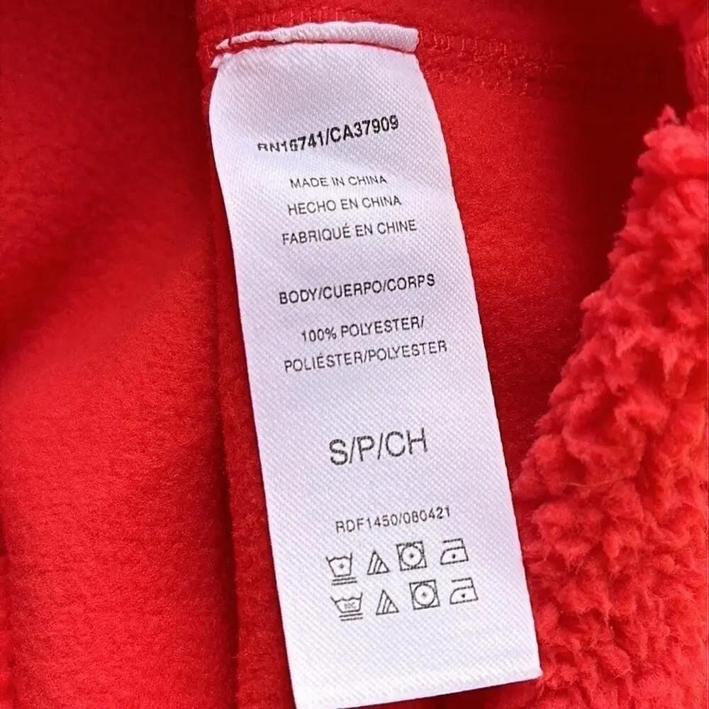Splendid Sundown Ashley Pullover Cropped Sweatshirt Candy Apple Red Women's S
